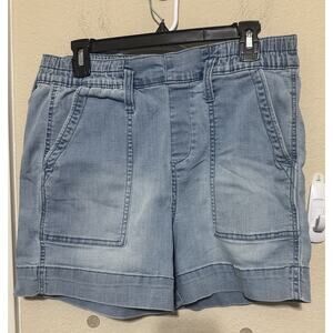 One 5 One Denim Shorts sz M pockets mom casual blue jean High Rise